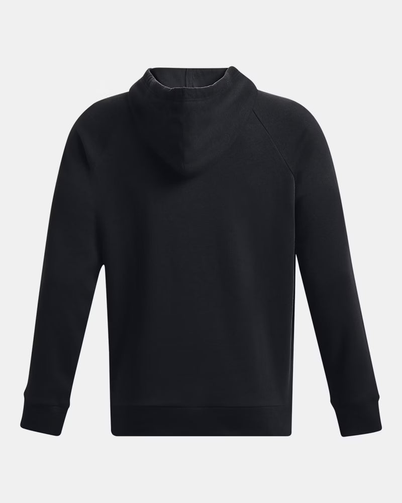 Mens UA Rival Fleece Hoodie (Black/White)