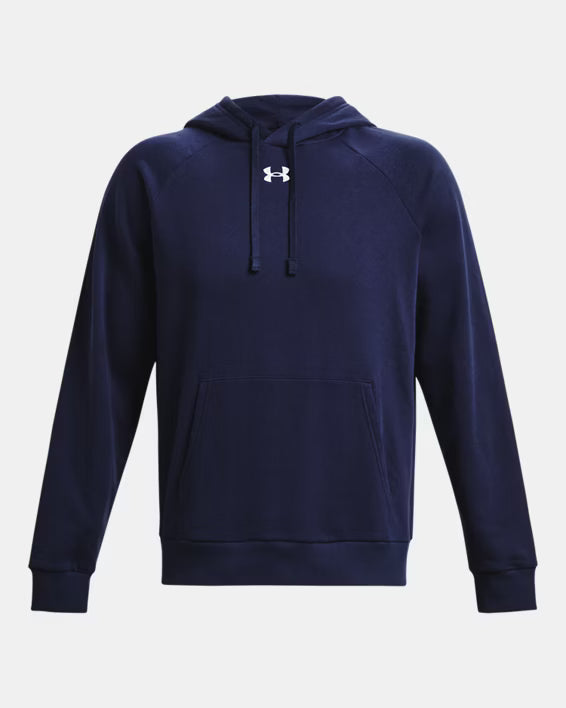 Mens Rival Fleece Hoodie (Navy/White)