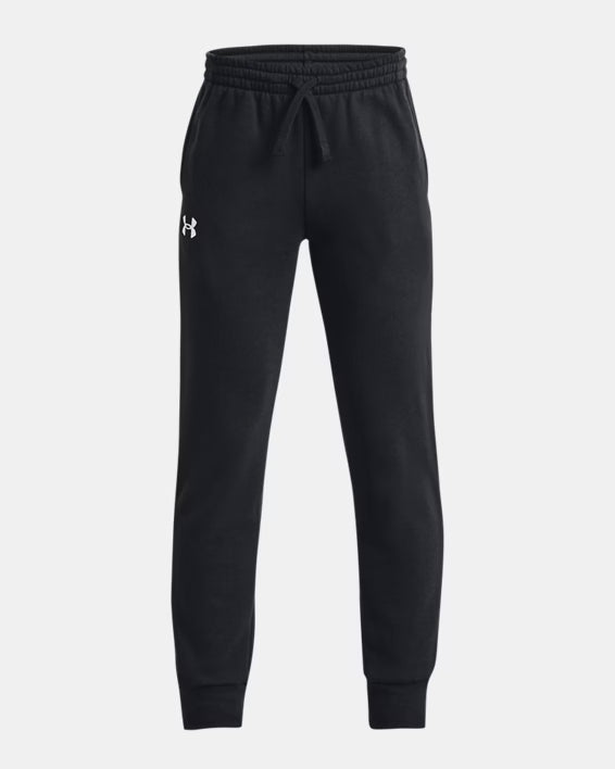 Boys Tech Rival Fleece Joggers (Black/White)