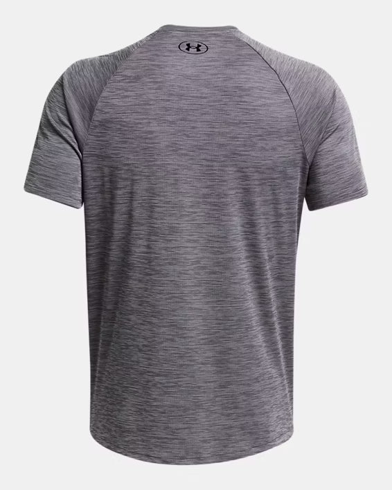 Mens Tech Textured Tee (Castlerock/White)
