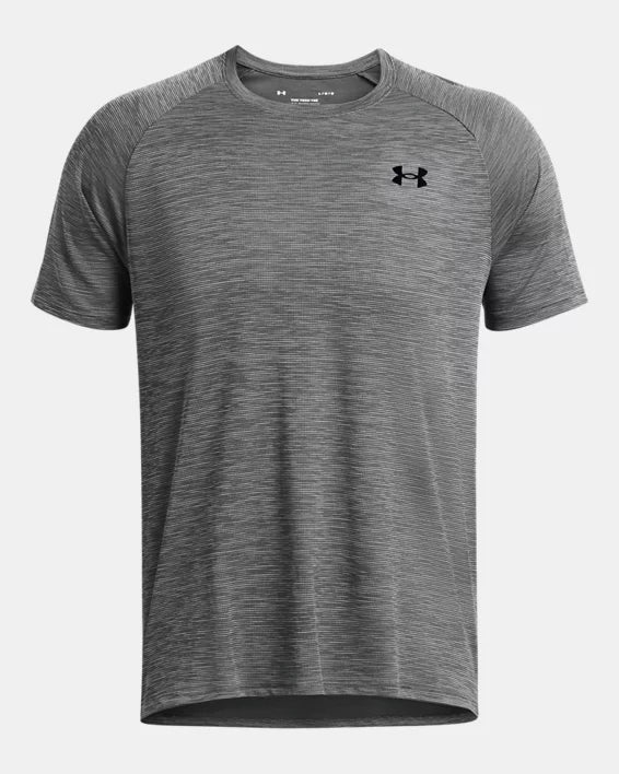 Mens Tech Textured Tee (Castlerock/White)