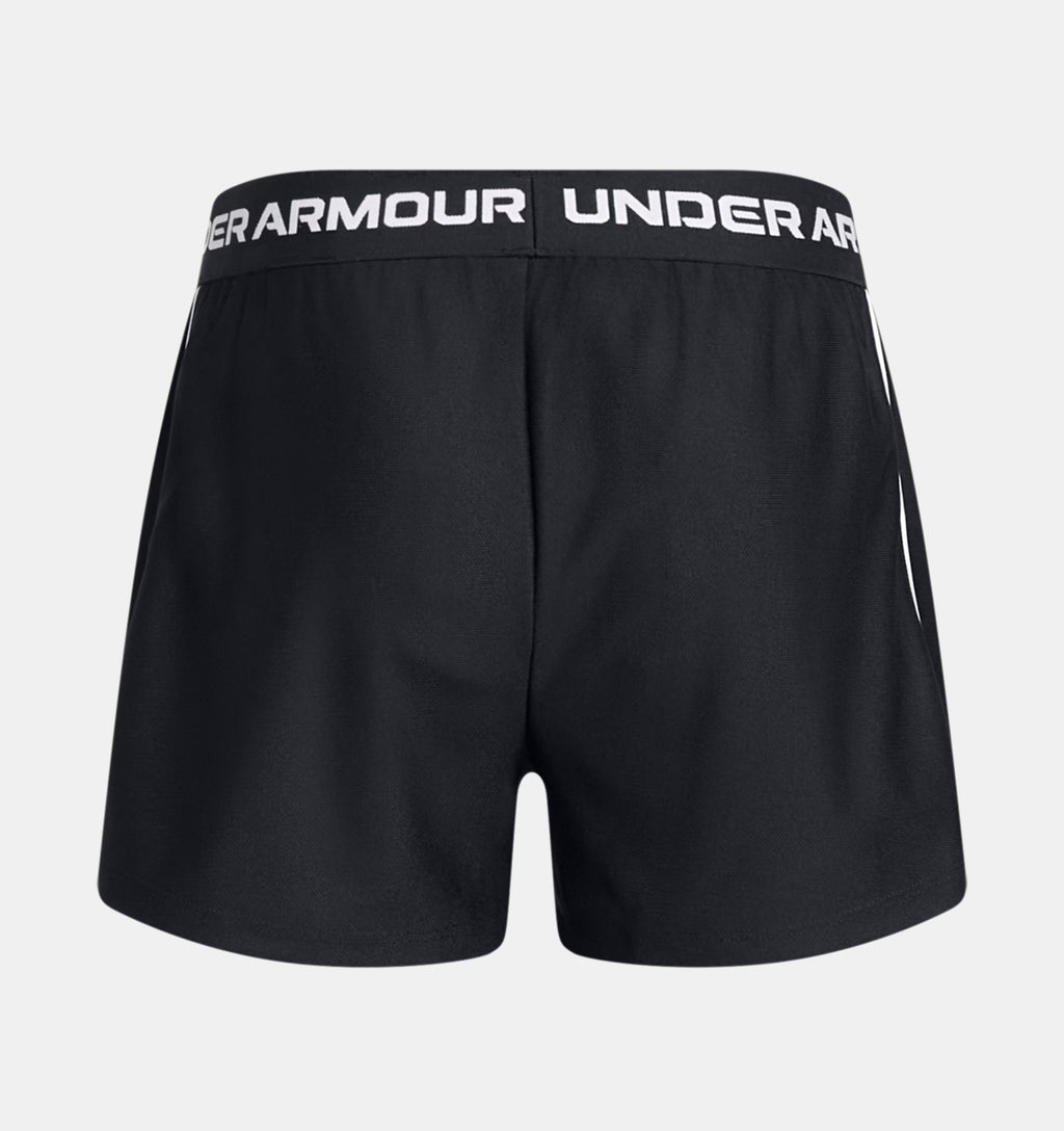 Girls Tech Play Up Shorts (Black/White)