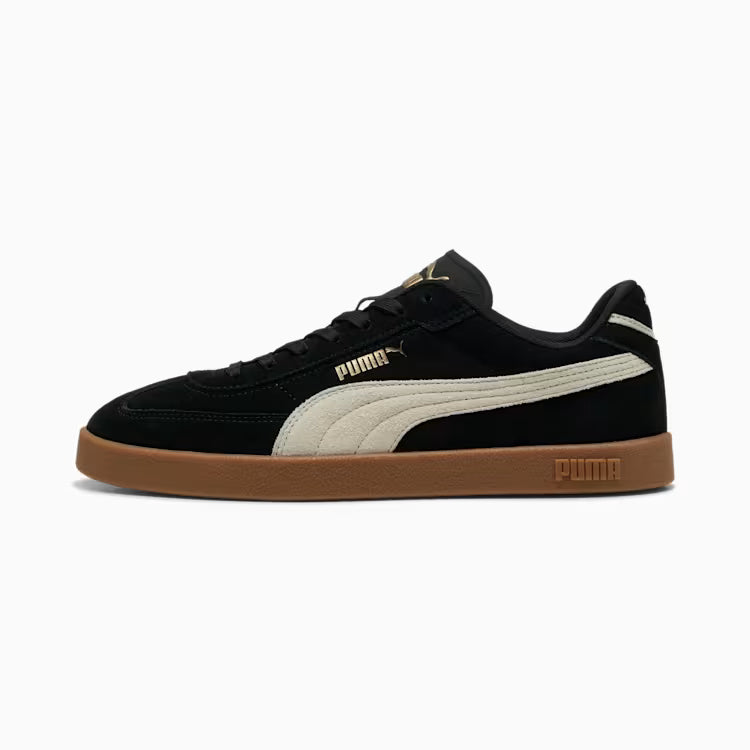 Adults Club II Era Suede Sneakers (Black/Beige)