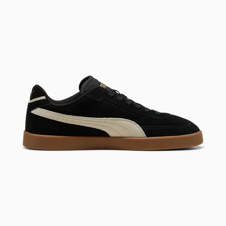 Adults Club II Era Suede Sneakers (Black/Beige)