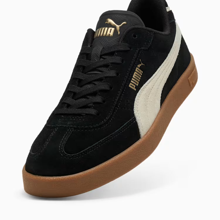 Adults Club II Era Suede Sneakers (Black/Beige)
