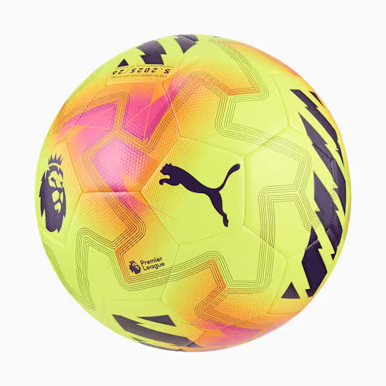 Orbita Ultimate Premier League 2025/26 Lights Football (Yellow/Pink)