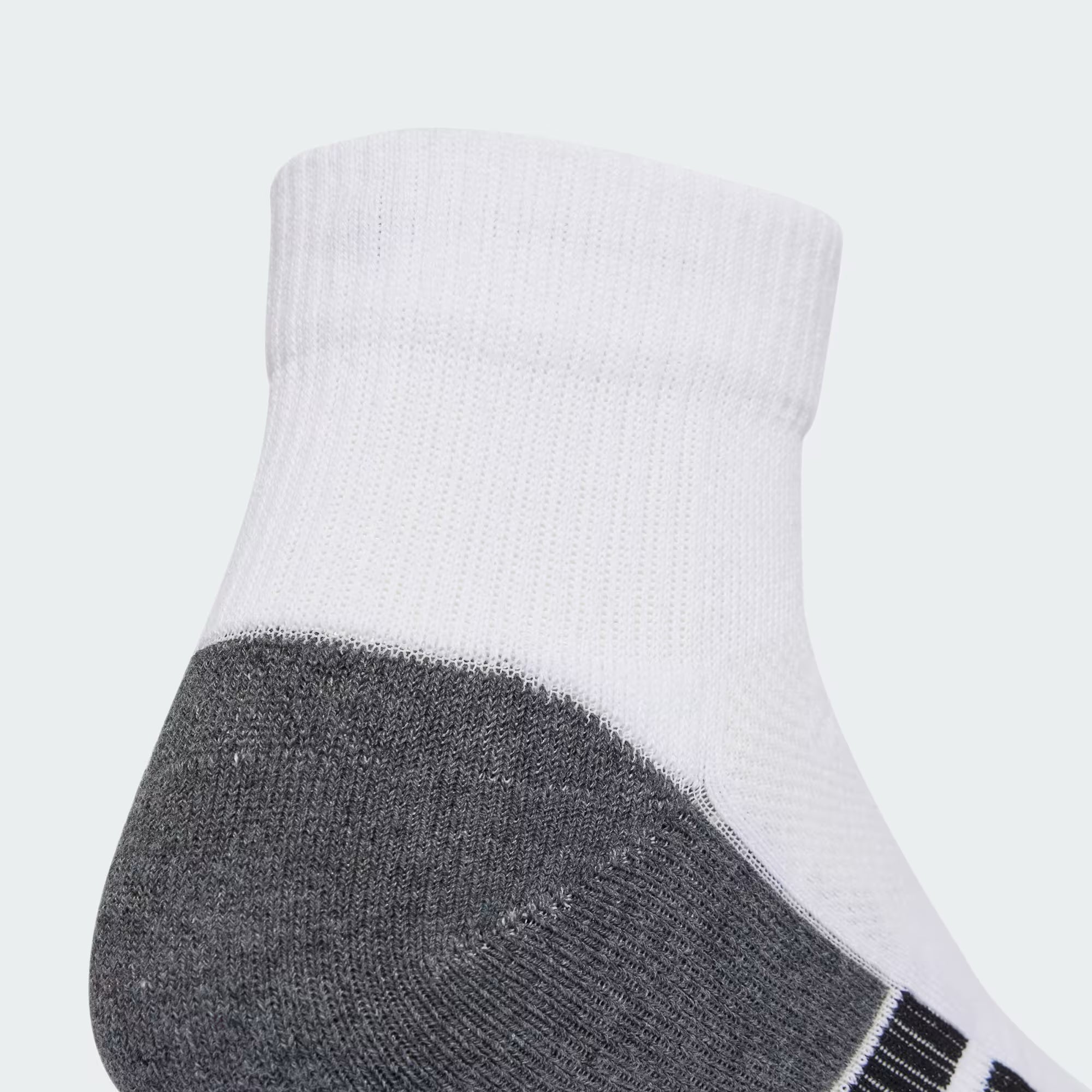 Performance Climacool Cushioned Quarter Socks 3-Pack (White/Black)
