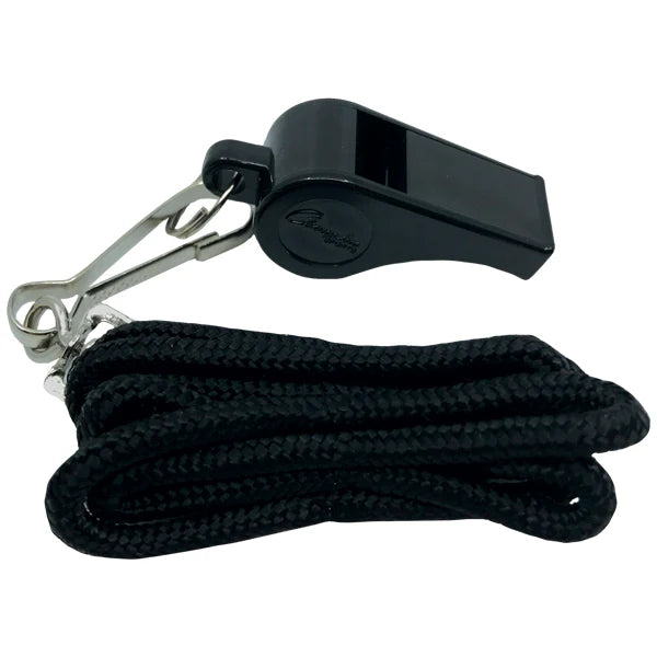 Whistle & Lanyard (Black)