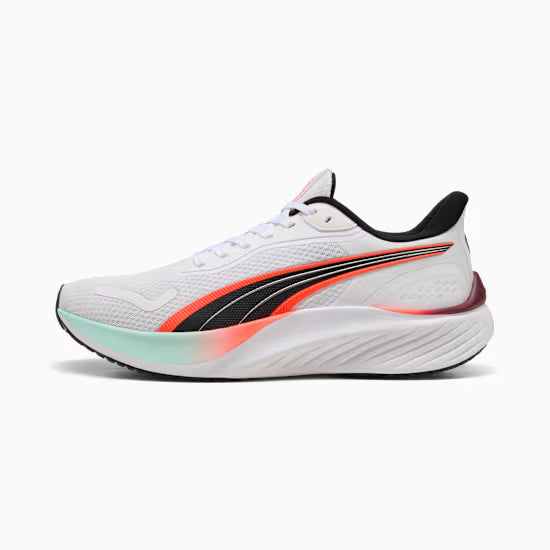 Adults Pounce Lite Running Trainers (White/ Glowing Red)