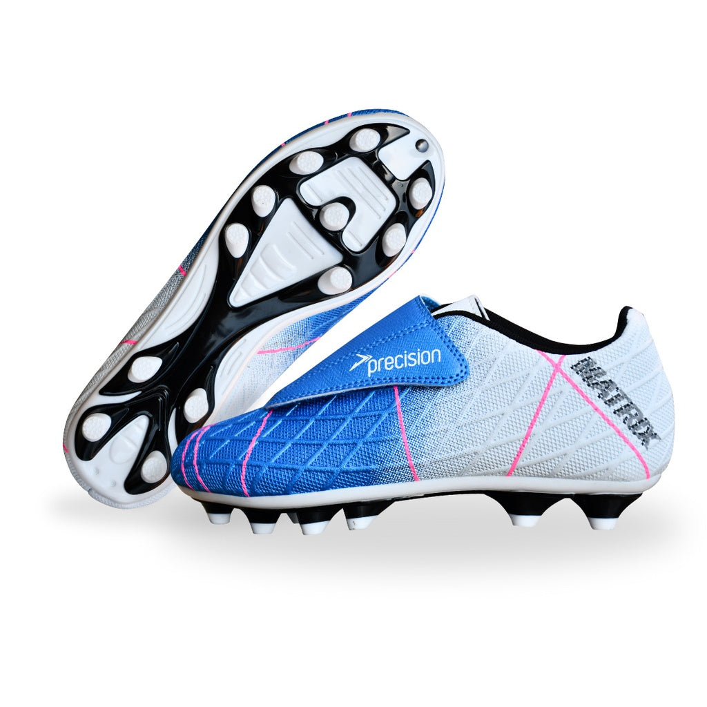 Matrix Junior Football Boots FG (Aqua/White/Fuschia)