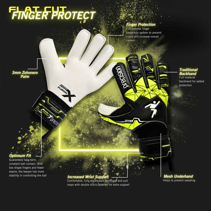 Fusion X Flat Cut Finger Protect Gloves