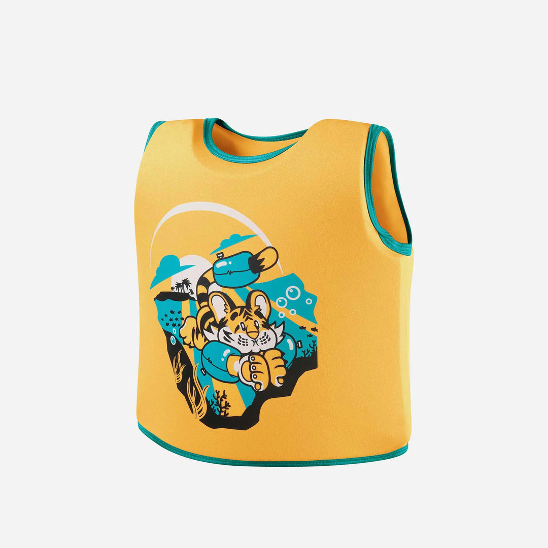 Kids Learn To Swim Float Vest (Orange/Green)