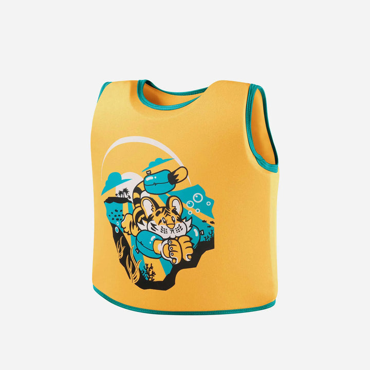 Kids Learn To Swim Float Vest (Orange/Green)
