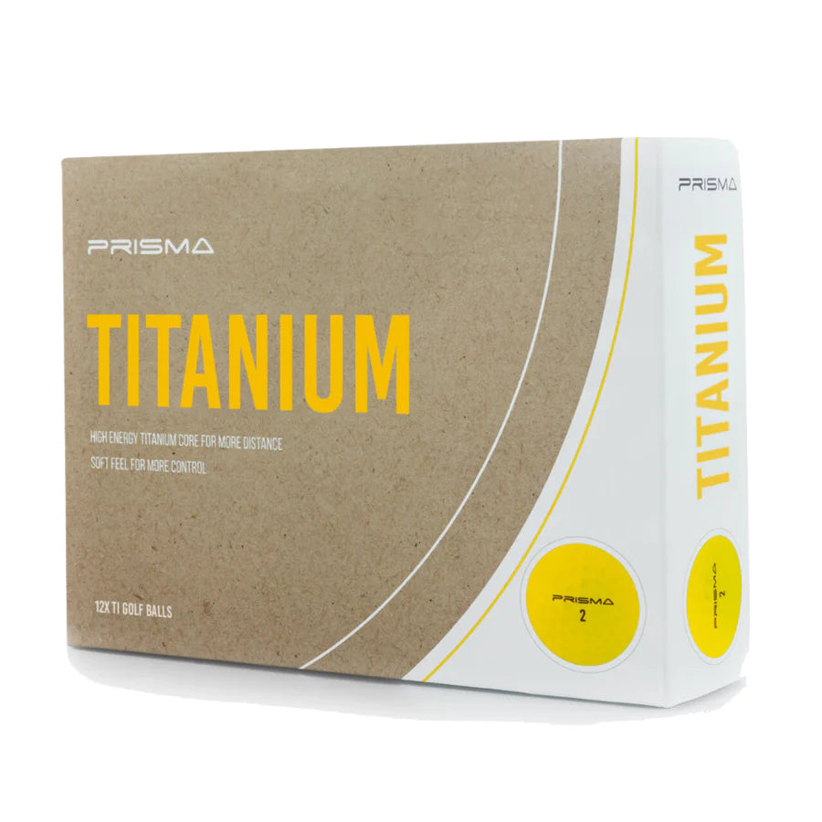 Prisma Titanium Golf Balls (Yellow)