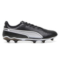 King Match Firm-Ground Football Boots (Black/White)