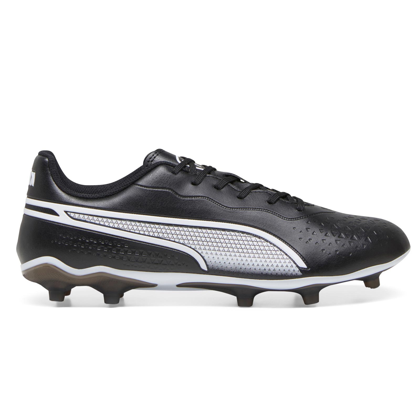 King Match Firm-Ground Football Boots (Black/White)