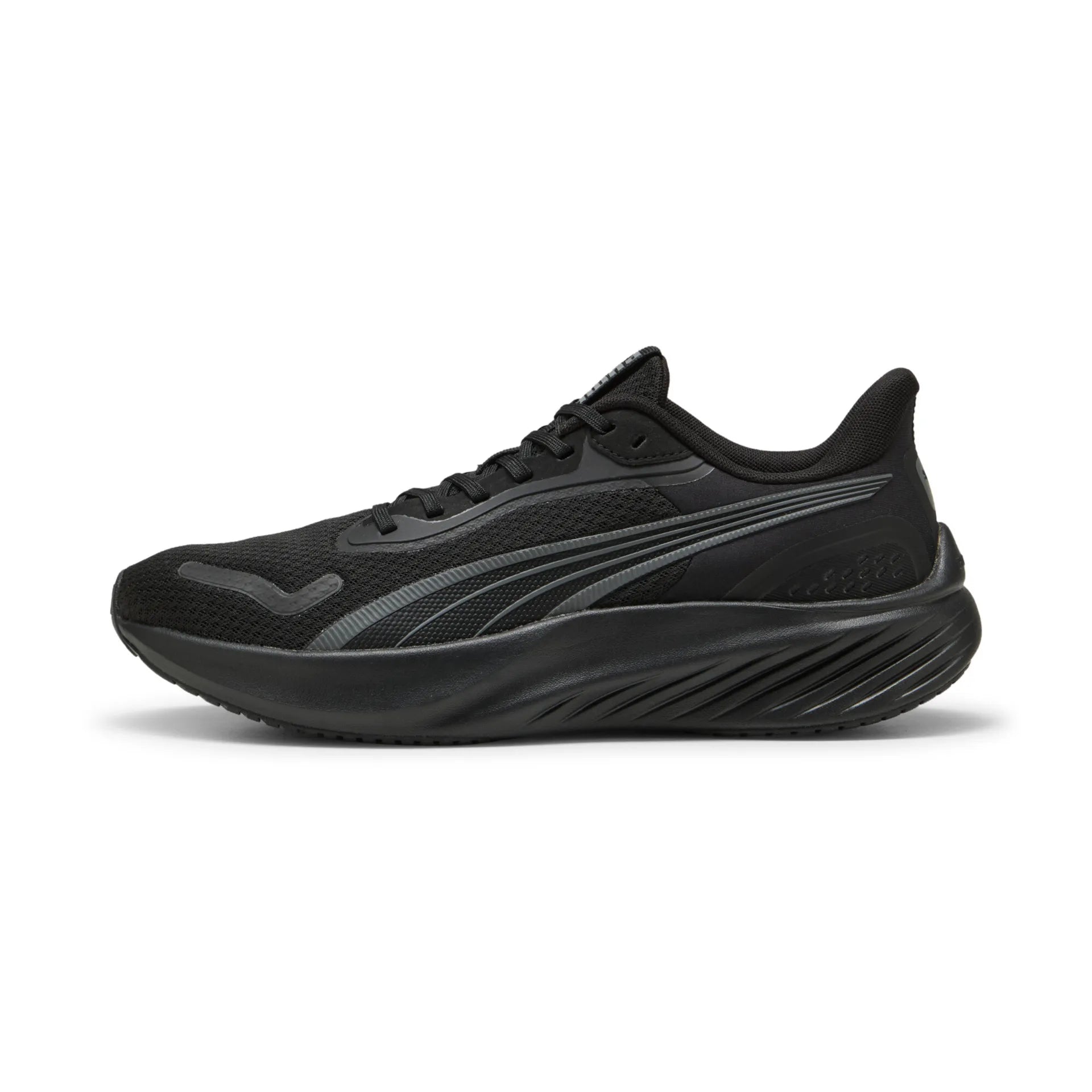 Adults Pounce Lite Running Trainers (Black/ Dark Grey)