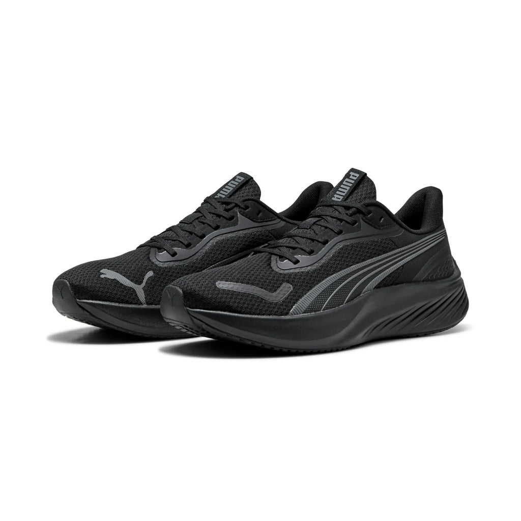 Adults Pounce Lite Running Trainers (Black/ Dark Grey)