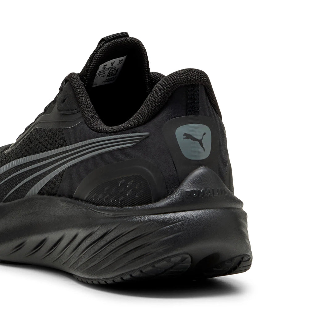 Adults Pounce Lite Running Trainers (Black/ Dark Grey)