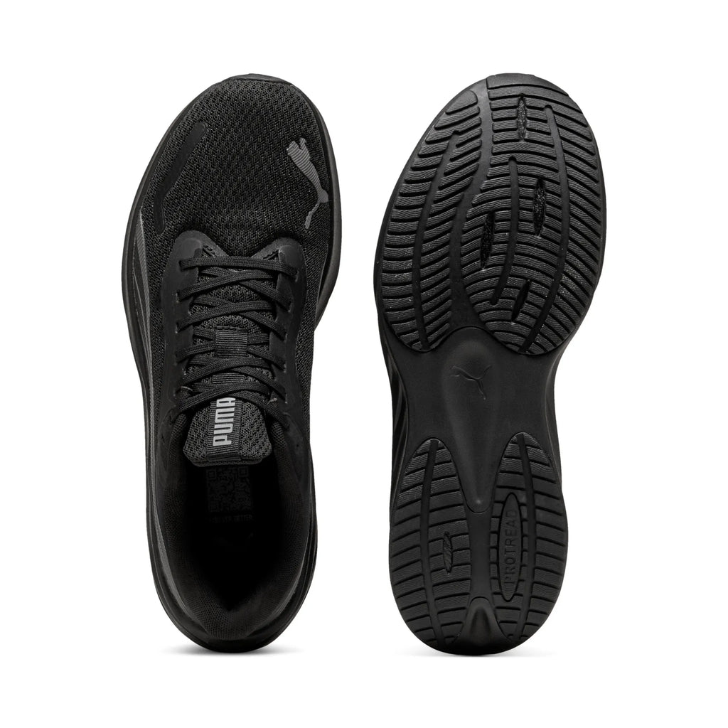 Adults Pounce Lite Running Trainers (Black/ Dark Grey)