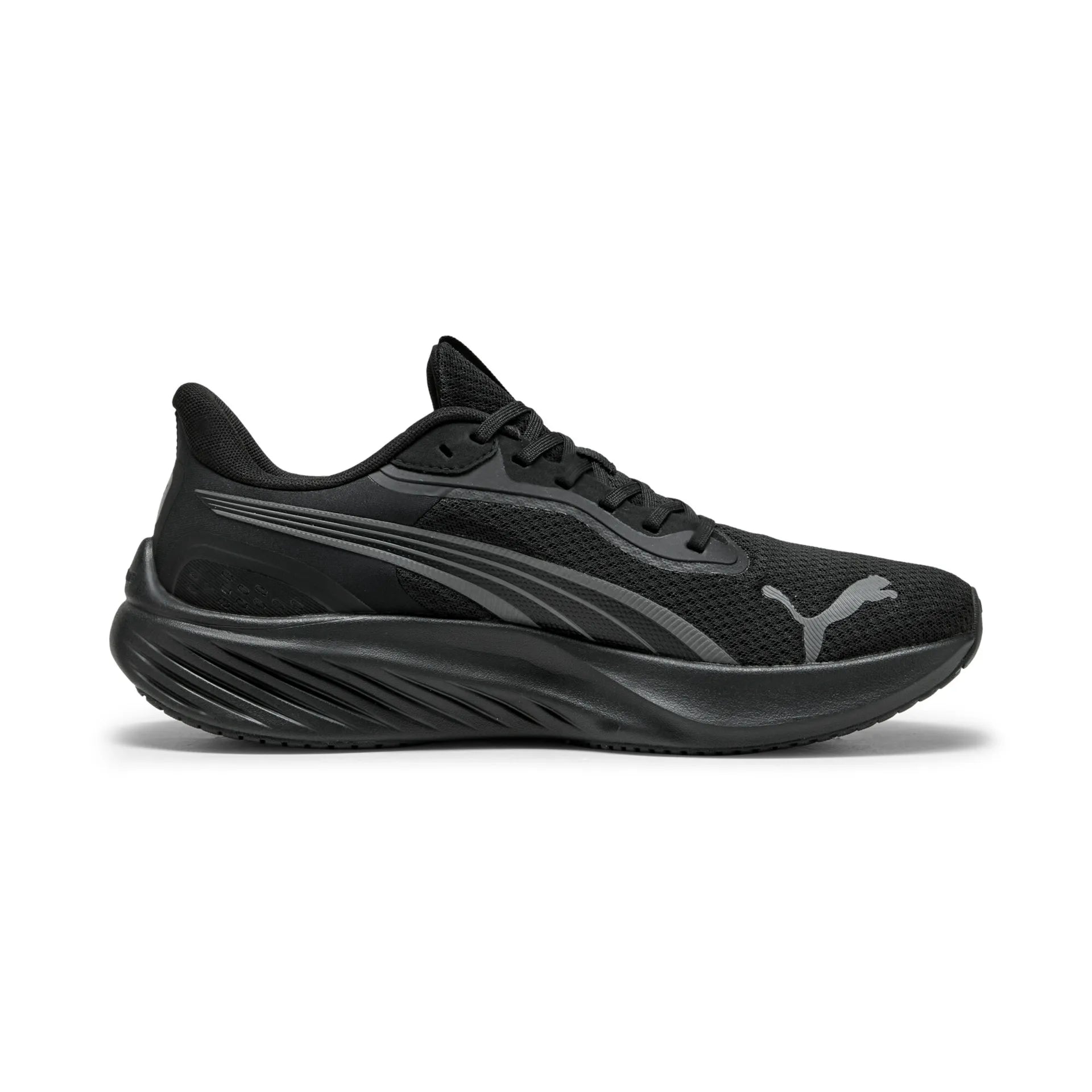 Adults Pounce Lite Running Trainers (Black/ Dark Grey)