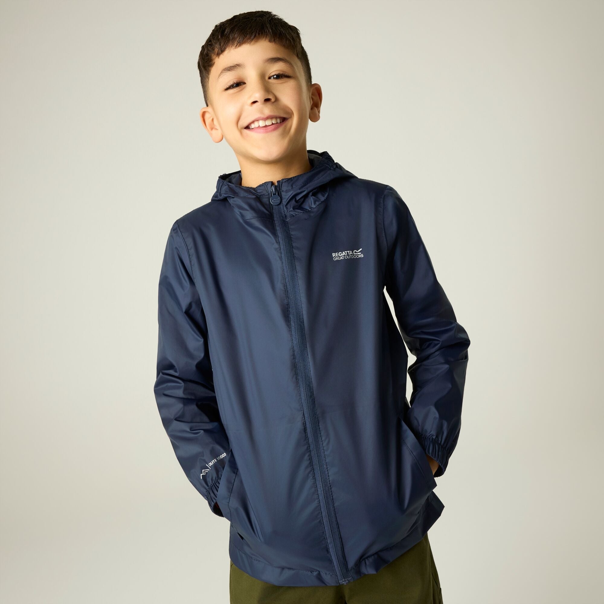 Kids Pack It Waterproof Packaway Jacket (Midnight Navy)