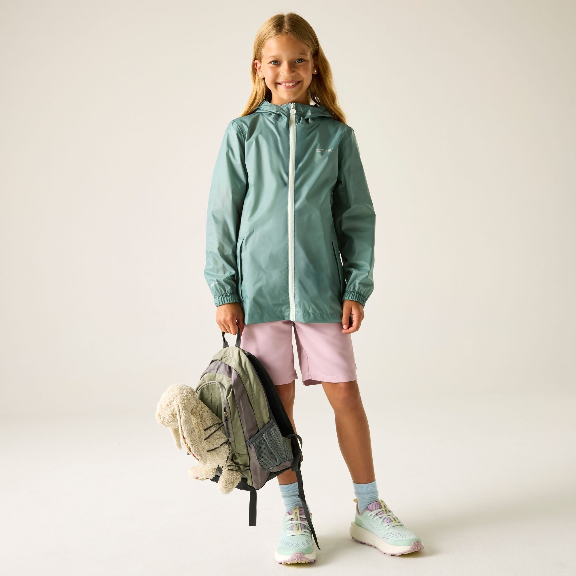 Kids Pack It Waterproof Packaway Jacket (Ivy Moss Green)
