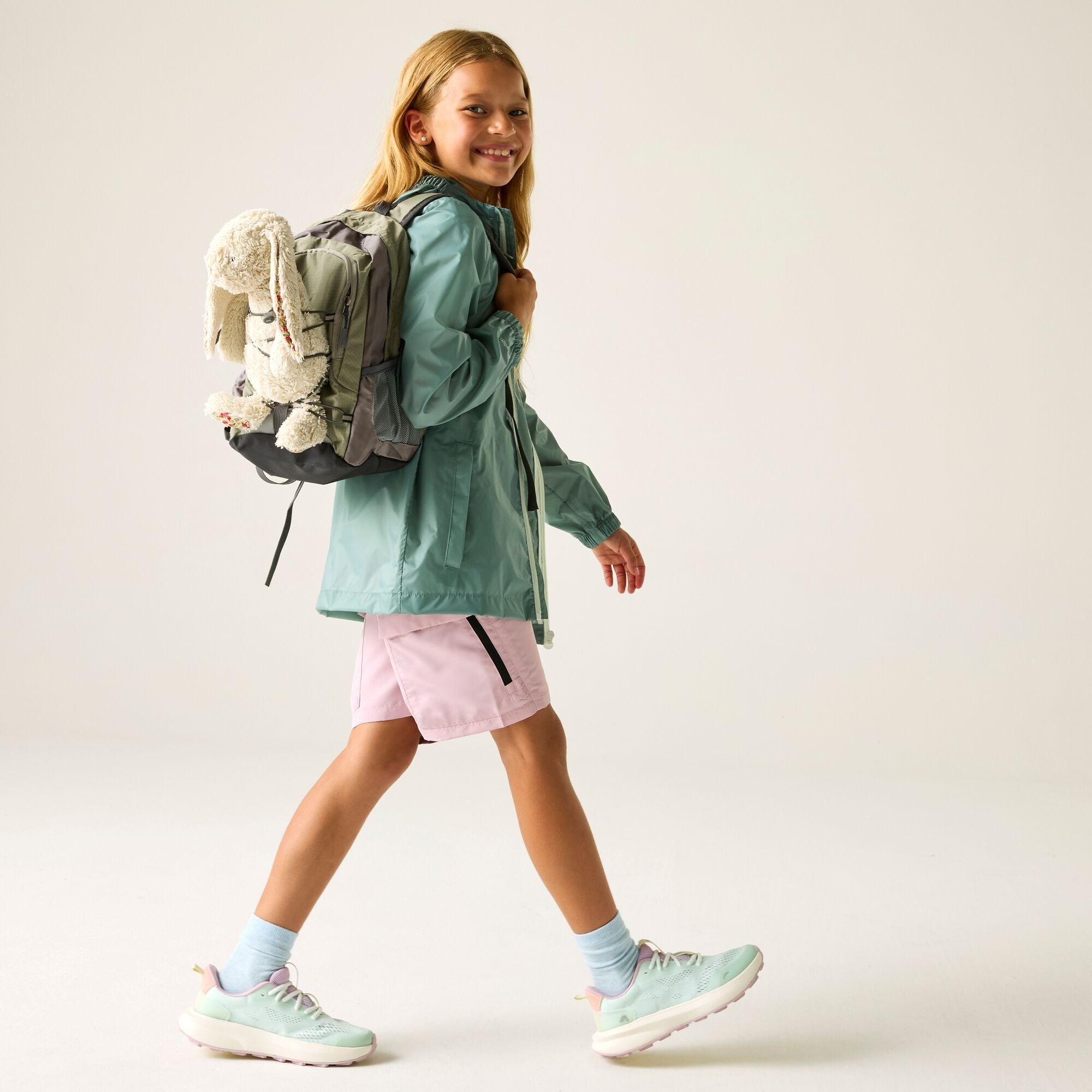 Kids Pack It Waterproof Packaway Jacket (Ivy Moss Green)