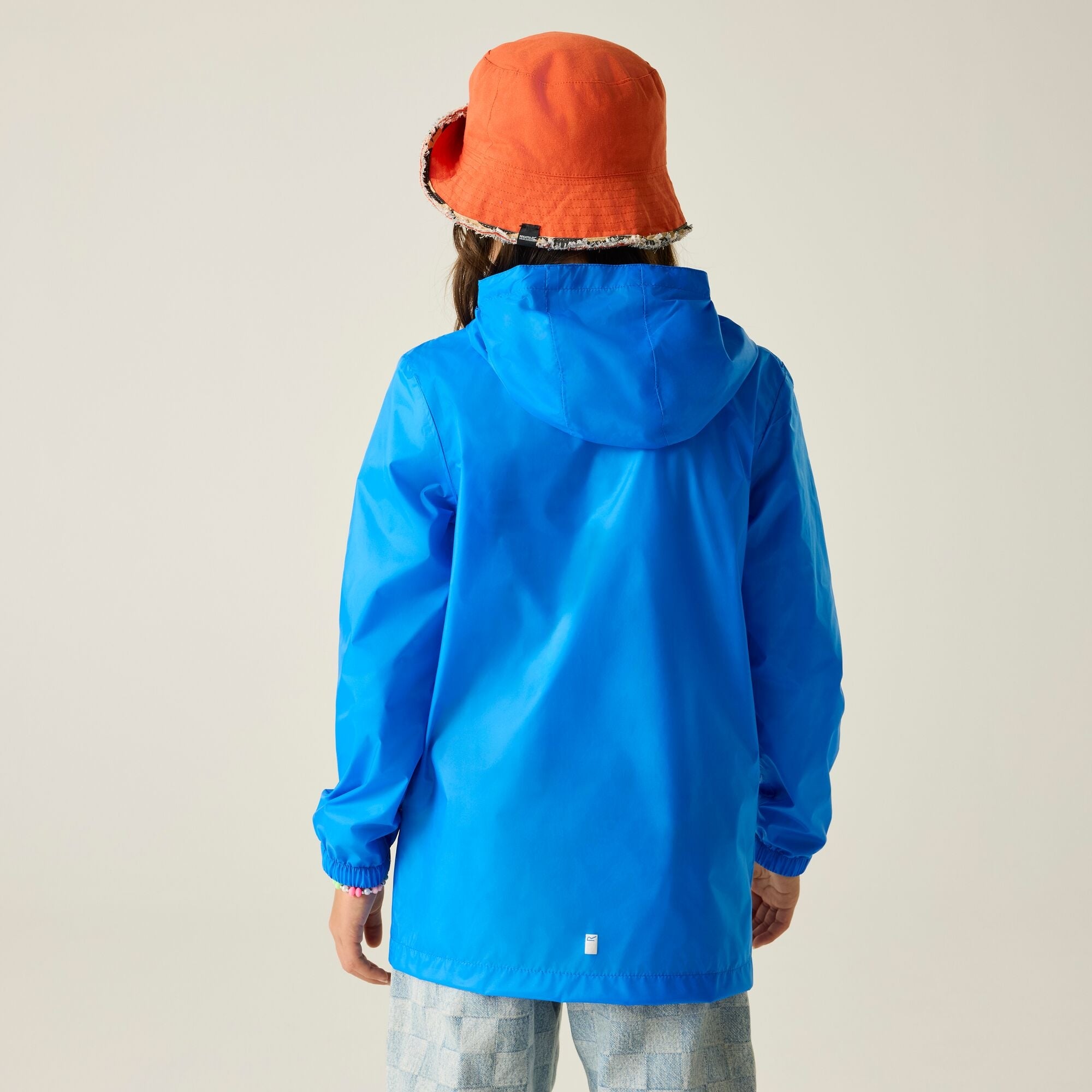 Kids Pack It Waterproof Packaway Jacket (Sonic Blue)