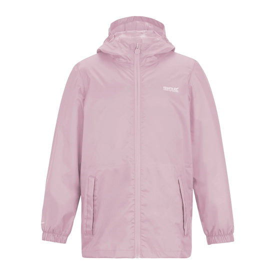 Girls Pack It Waterproof Packaway Jacket (Powder Lilac)