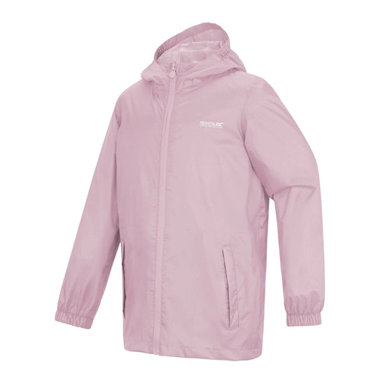Girls Pack It Waterproof Packaway Jacket (Powder Lilac)