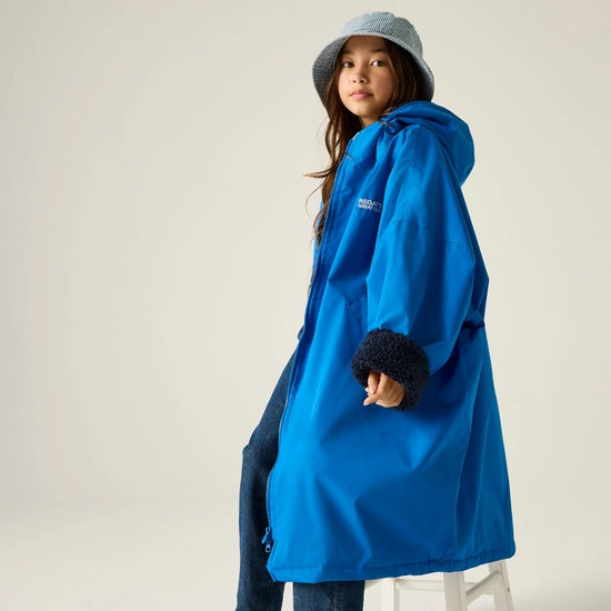 Kids Waterproof Changing Robe (Oxford Blue/Navy)