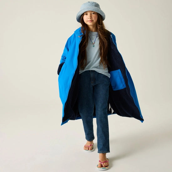Kids Waterproof Changing Robe (Oxford Blue/Navy)