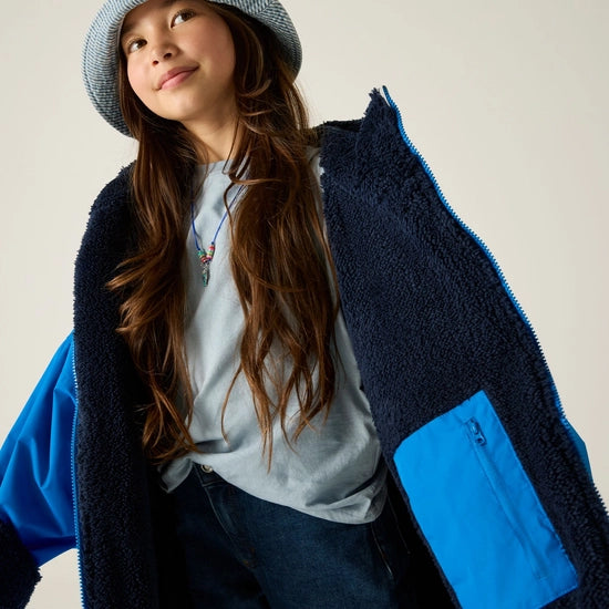 Kids Waterproof Changing Robe (Oxford Blue/Navy)