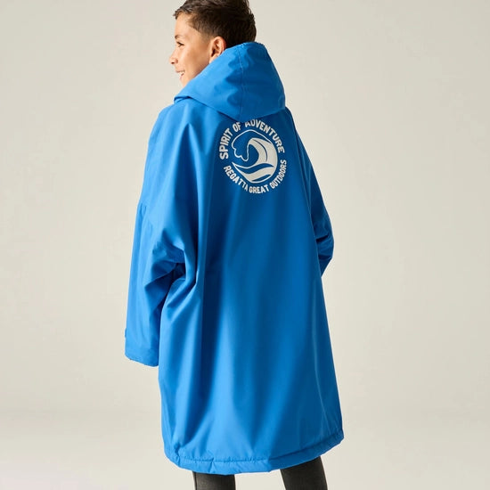 Kids Waterproof Changing Robe (Oxford Blue/Navy)