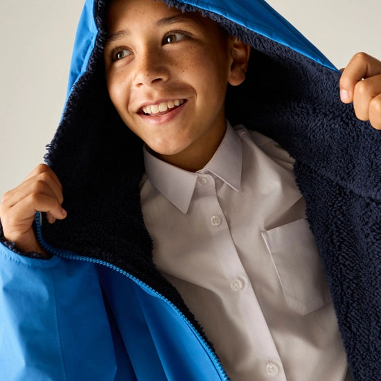 Kids Waterproof Changing Robe (Oxford Blue/Navy)