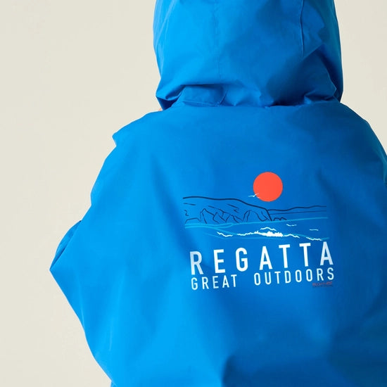 Kids Waterproof Changing Robe (Oxford Blue/Navy)