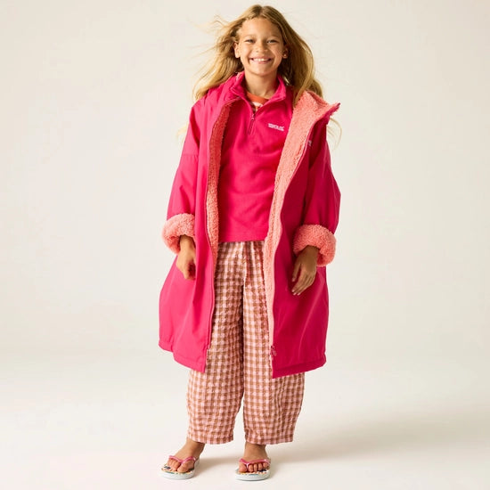 Kids Waterproof Changing Robe (Pink Potion/Pink Shell)
