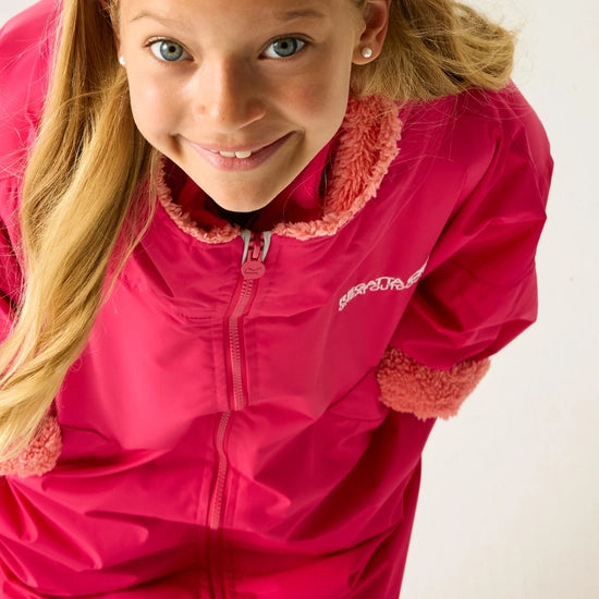Kids Waterproof Changing Robe (Pink Potion/Pink Shell)