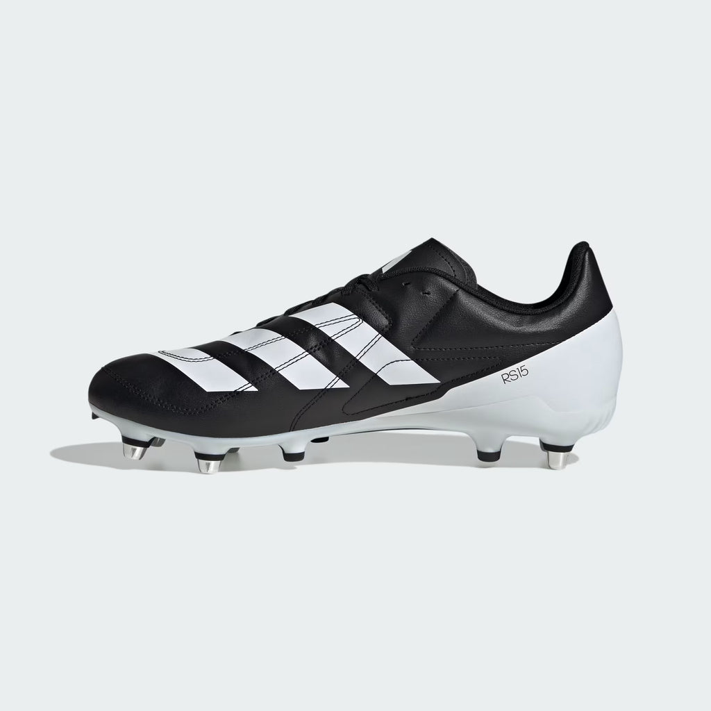 RS-15 Rugby Boots (Black/White/Silver Metallic)
