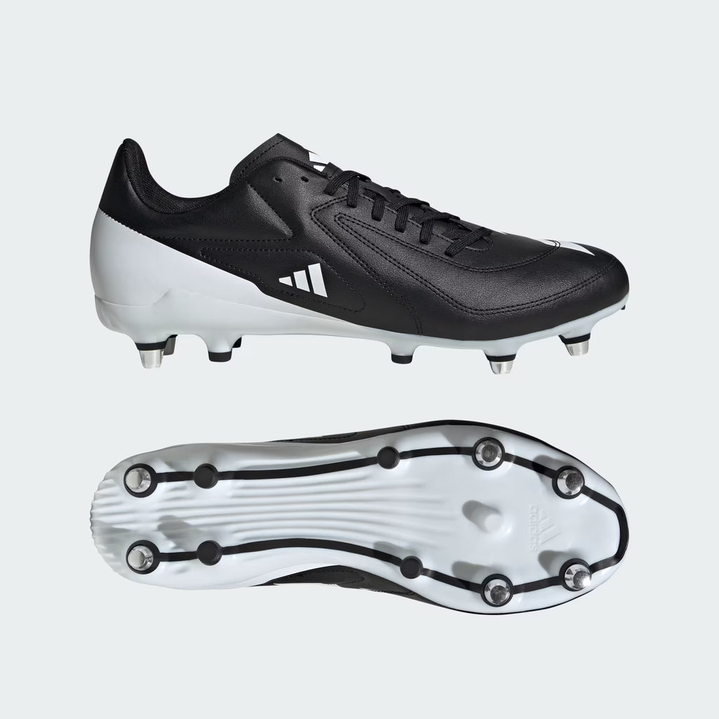RS-15 Rugby Boots (Black/White/Silver Metallic)