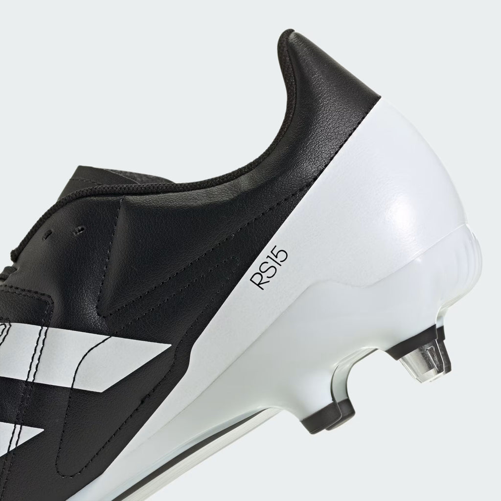 RS-15 Rugby Boots (Black/White/Silver Metallic)