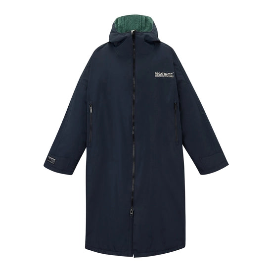 Adult Waterproof Changing Robe (Navy/Ivy Moss)