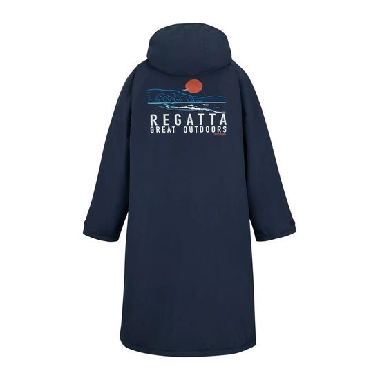 Adult Waterproof Changing Robe (Navy/Ivy Moss)