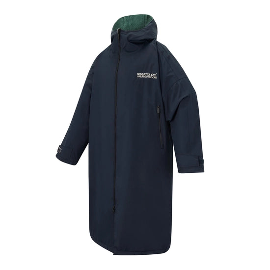 Adult Waterproof Changing Robe (Navy/Ivy Moss)