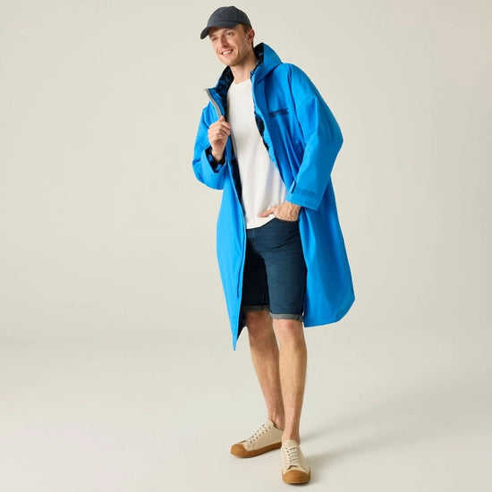 Adult Waterproof Changing Robe (Sonic Blue/Sketch Camo)