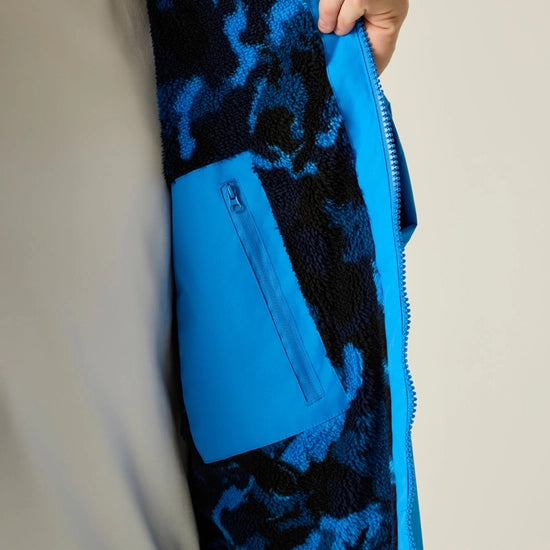 Adult Waterproof Changing Robe (Sonic Blue/Sketch Camo)