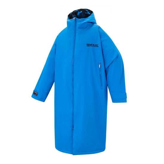 Adult Waterproof Changing Robe (Sonic Blue/Sketch Camo)