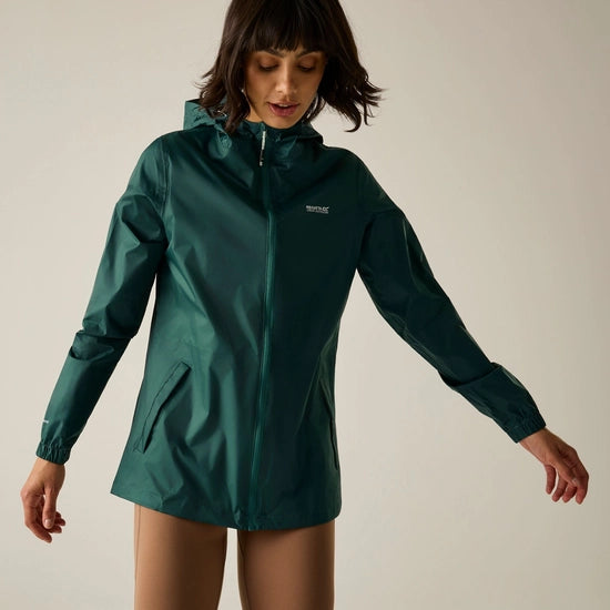 Womens Pack It Jacket (Mediterranea Green)