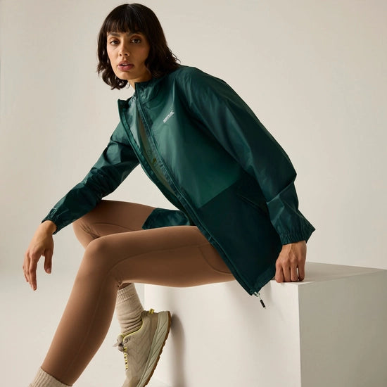 Womens Pack It Jacket (Mediterranea Green)